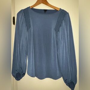 Elegant Blue Women's Top Ann Taylor small